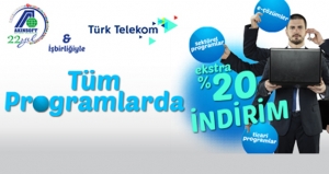 AKINSOFT & TÜRK TELEKOM İŞBİRLİĞİYLE TÜM PROGRAMLARDA %20 İNDİRİM